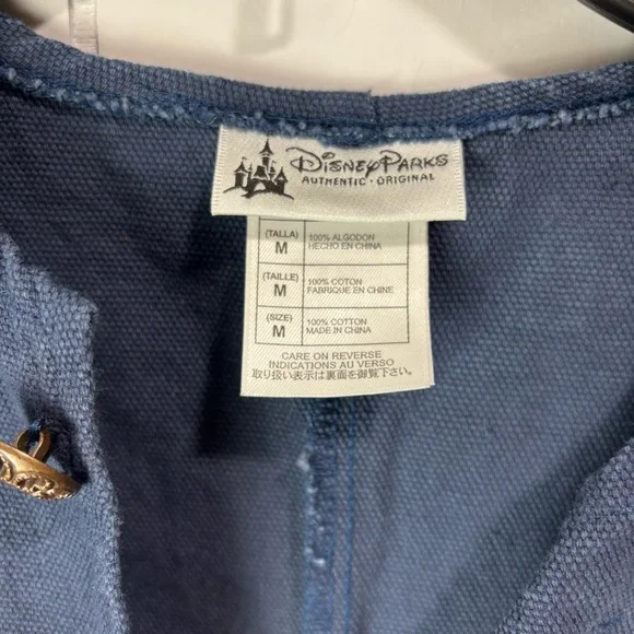 Disney Parks Pirates of the Caribbean Navy Pirate Vest with Red Striped Sash M - Picture 6 of 11